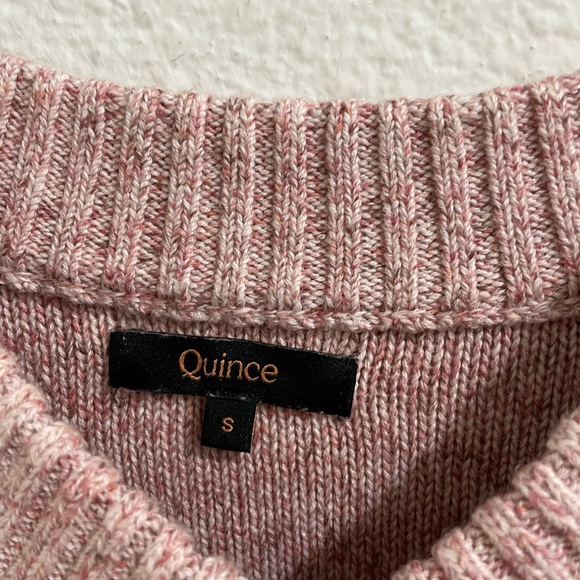 Quince Soft Pink Knit Cardigan - Picture 4 of 5